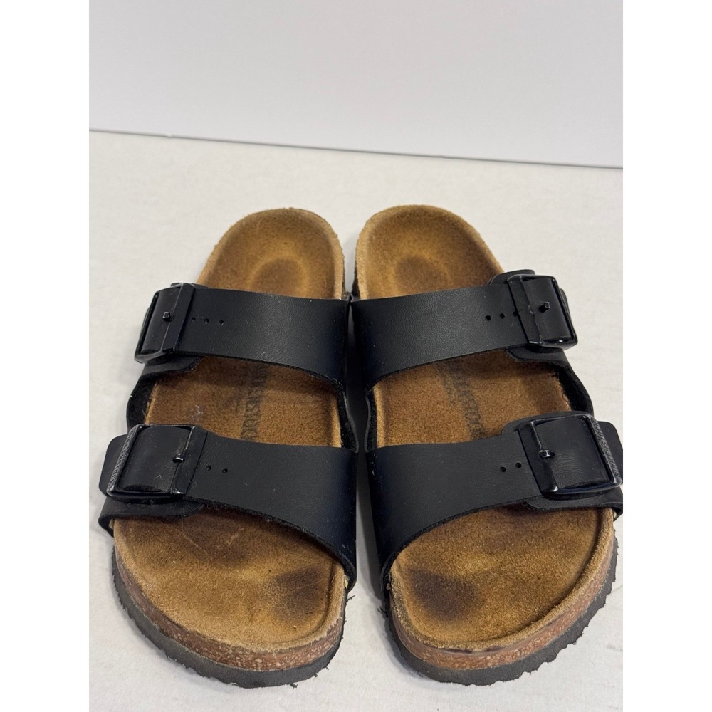 Birkenstock Arizona Birko-Flor Black Cork Footbed 34 Youth Sandals Medium/Narrow - Picture 4 of 9